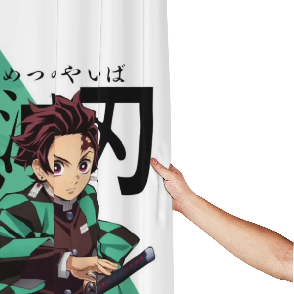 Demon Slayer Kimetsu No Yaiba Unique decor Modern Fabric Bathroom Shower Curtains art design Print Curtain