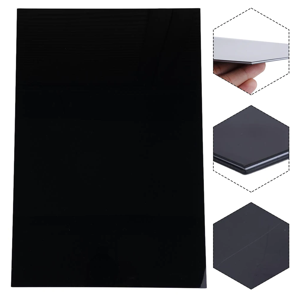 Electric Guitar Blank Pickguard Sheet 3 Ply Scratchplate Material with Protective Film Compatible with Multiple Guitar Models