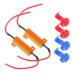 2 pcs 10 W 25 W 50 W Load Resistor for LED Bulbs Resistors for LED Lamp, CANbus, Brake Light, Flicker