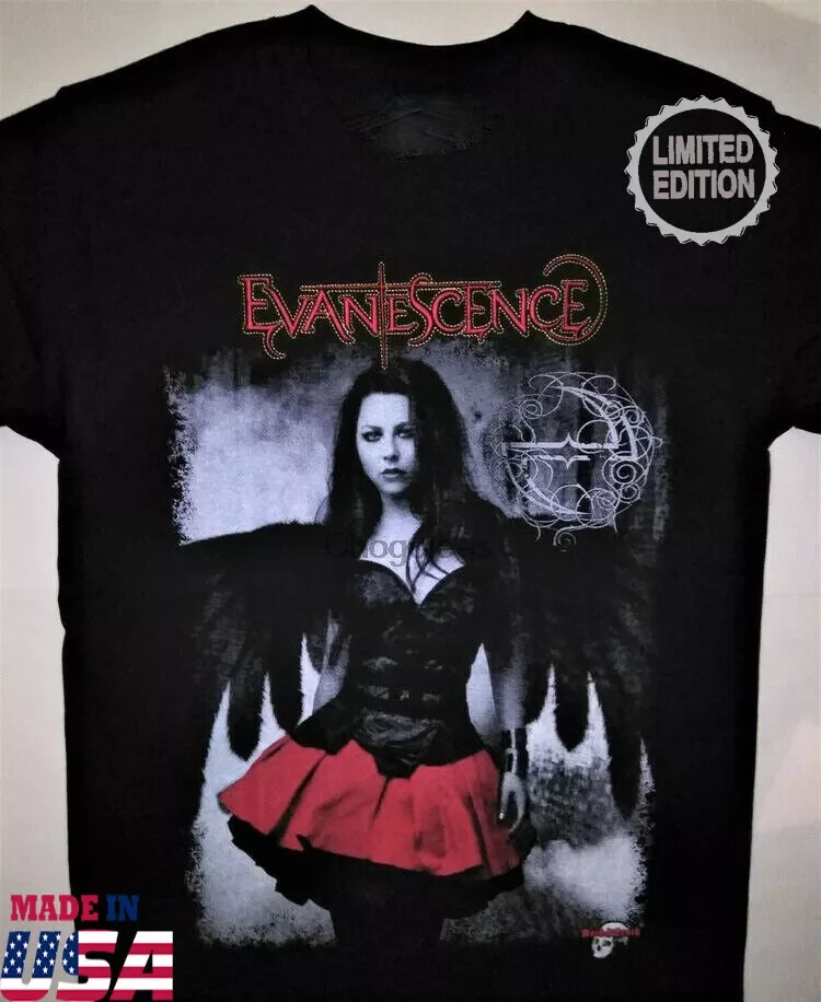 Vtg Evanescence Band Heavy Cotton All Size Unisex Black Shirt