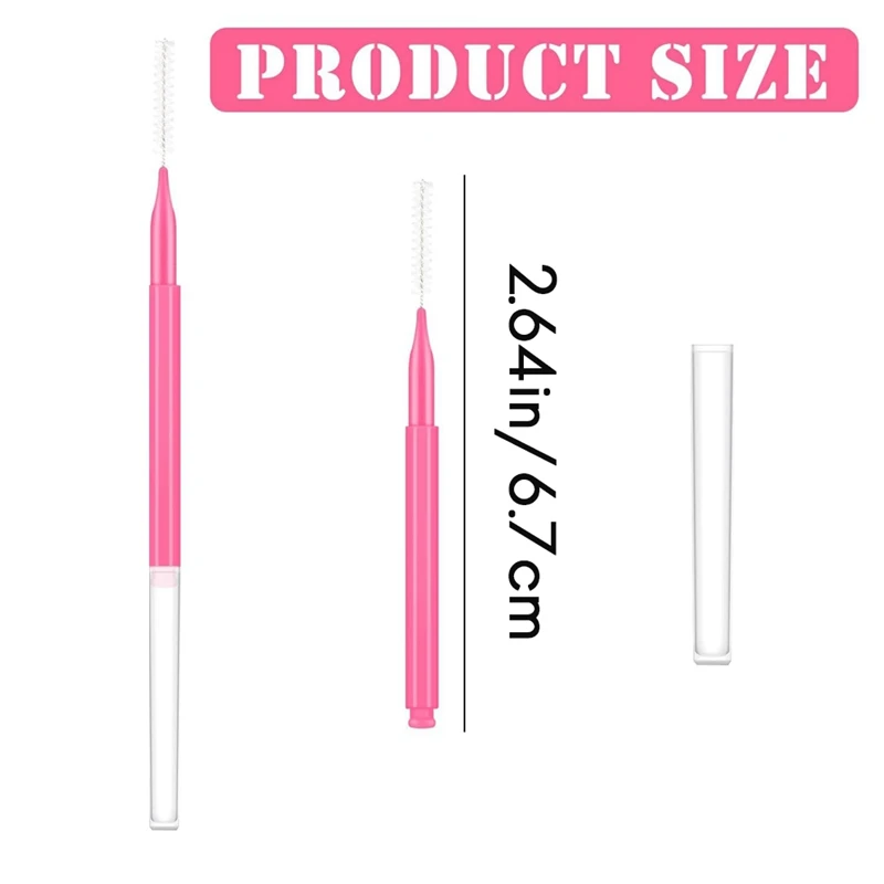 150 Pieces Mini Eyebrow Brush Set With Cap, Brow Lamination Brush, Eyebrow Spoolie Comb For Eyebrow Lash Lift Tools