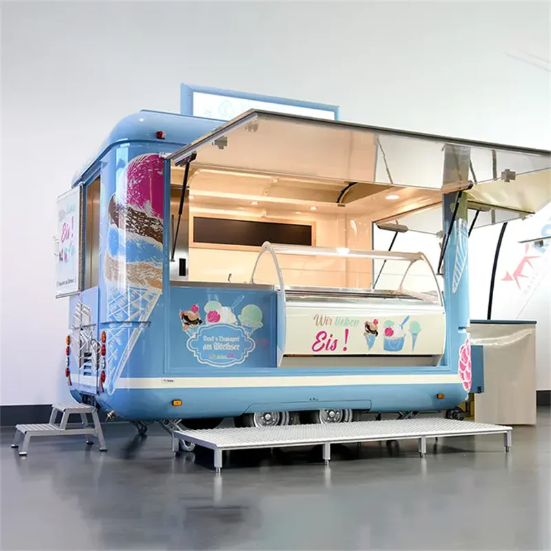 Сертифицированный CE мобильный грузовик для еды с полной кухней с вытяжкой, вентиляционным отверстием, караван, кемпер, прицеп, барбекю, мороженое, тележка для еды для хот-догов, кофе-бар