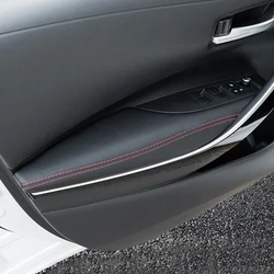 For Toyota Corolla E210 2019 2020 2021 2022 2023 2024 Car Door Armrest Case Holster Environmentally-Friendly Microfiber Stickers