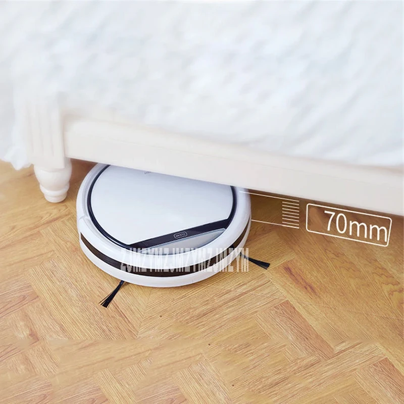 

100-240V Small Robot Vacuum Cleaner Battery Powered Automatic Cleaning 3500Pa Suction Ideal for Hard Floors/Carpets/Pet Hair