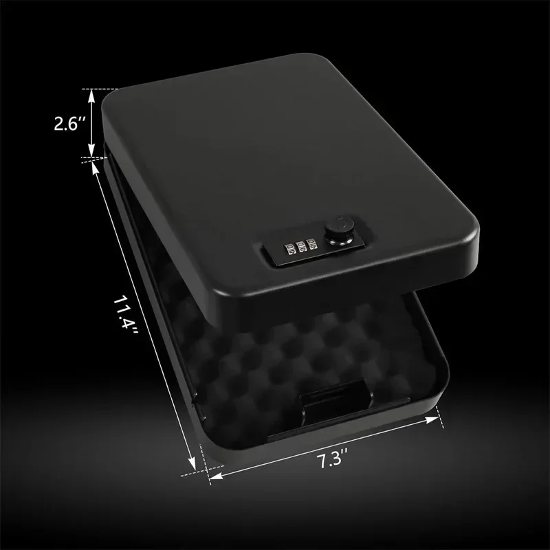 Large size car mounted household portable jewelry box, cash box, car mounted password safe