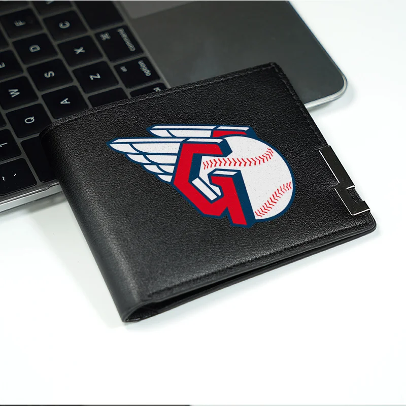 Portafoglio in PU con logo G Wing da uomo compatto stile business leggero durevole uso quotidiano design minimalista alla moda