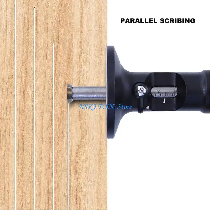 L8RC Efficient Marking Gauge Woodworking Hole Durable Aluminum Alloy,