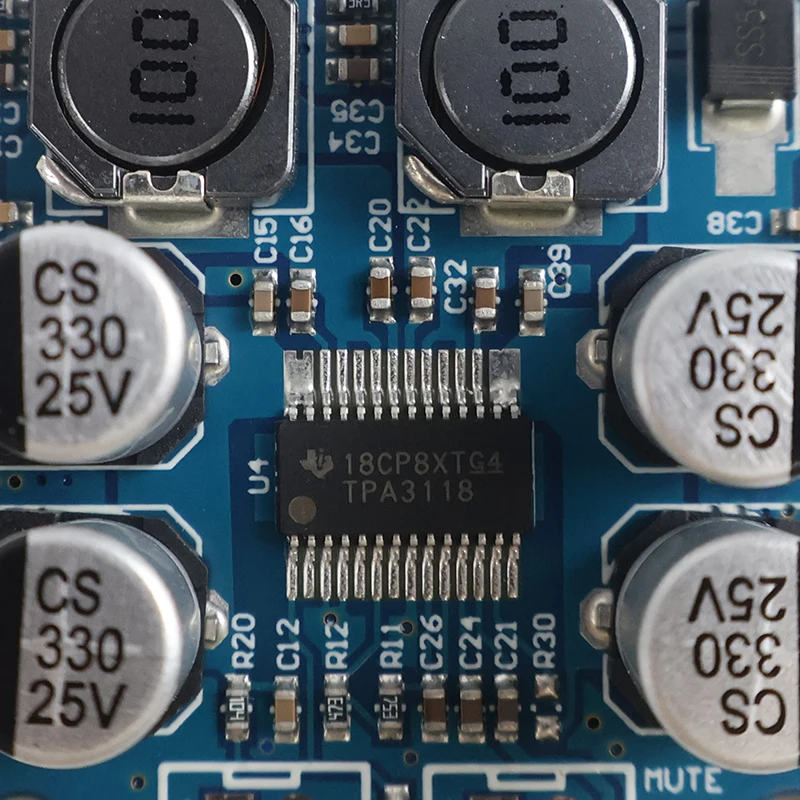 TPA3118 60W Mono Hi-Fi Scheda amplificatore audio DC 8-24V Modulo AMP di potenza digitale a canale singolo per altoparlante fai da te