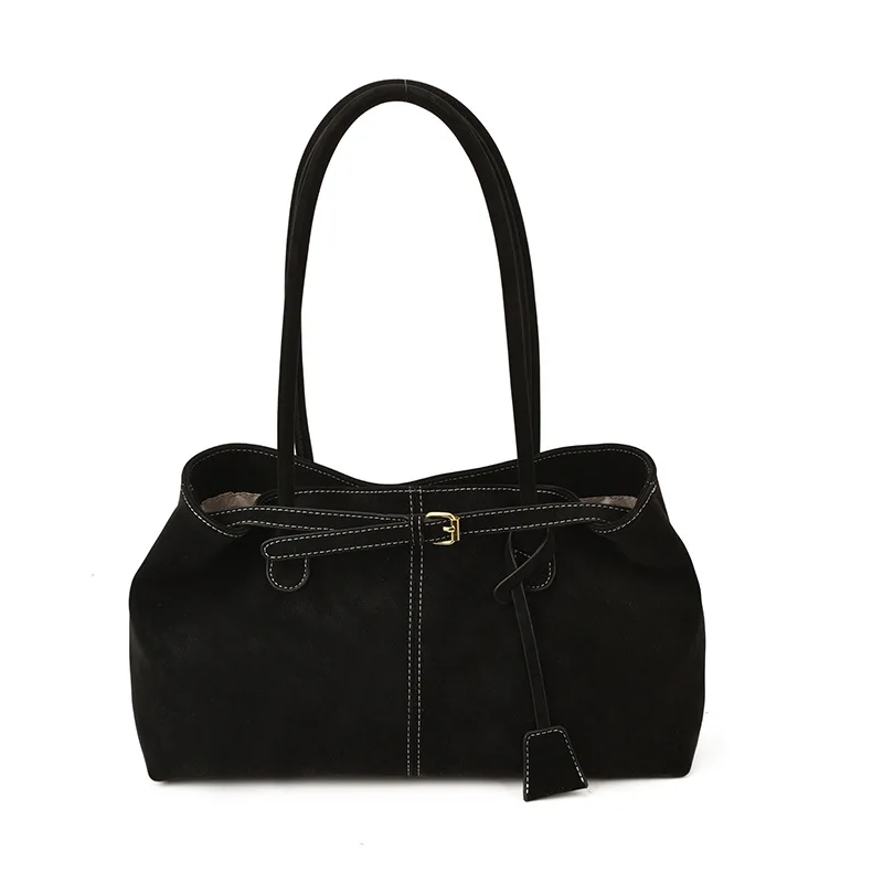 Simple, large-capacity bag, versatile for commuting, women's shoulder bag, vintage handbag, tote bag