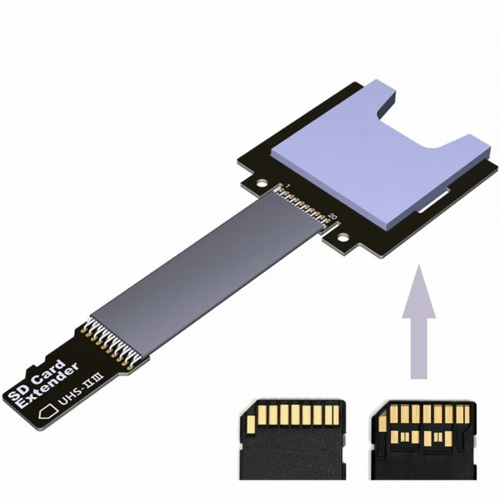 TF Micro SD Male Extender to SD Female Card Extension Cable Adapter Flexible SD/SDHC/SDXC UHS-III UHS-3
