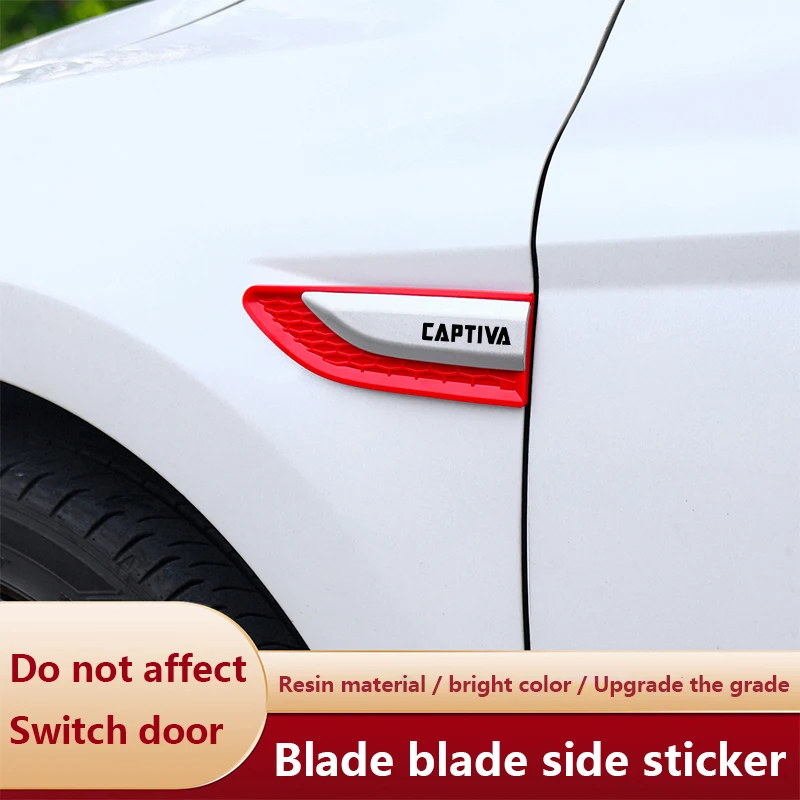 

Car Fender Side Blade ABS Decal Car Body Protective Sticker for Chevrolet Captiva Car Accessories Automobile front wheel brow
