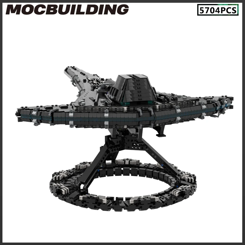 Spaceship The Model Star Ship MOC Building Blocks DIY Airship Bricks Assemble Toys Christmas Presents Collection Display Gifts