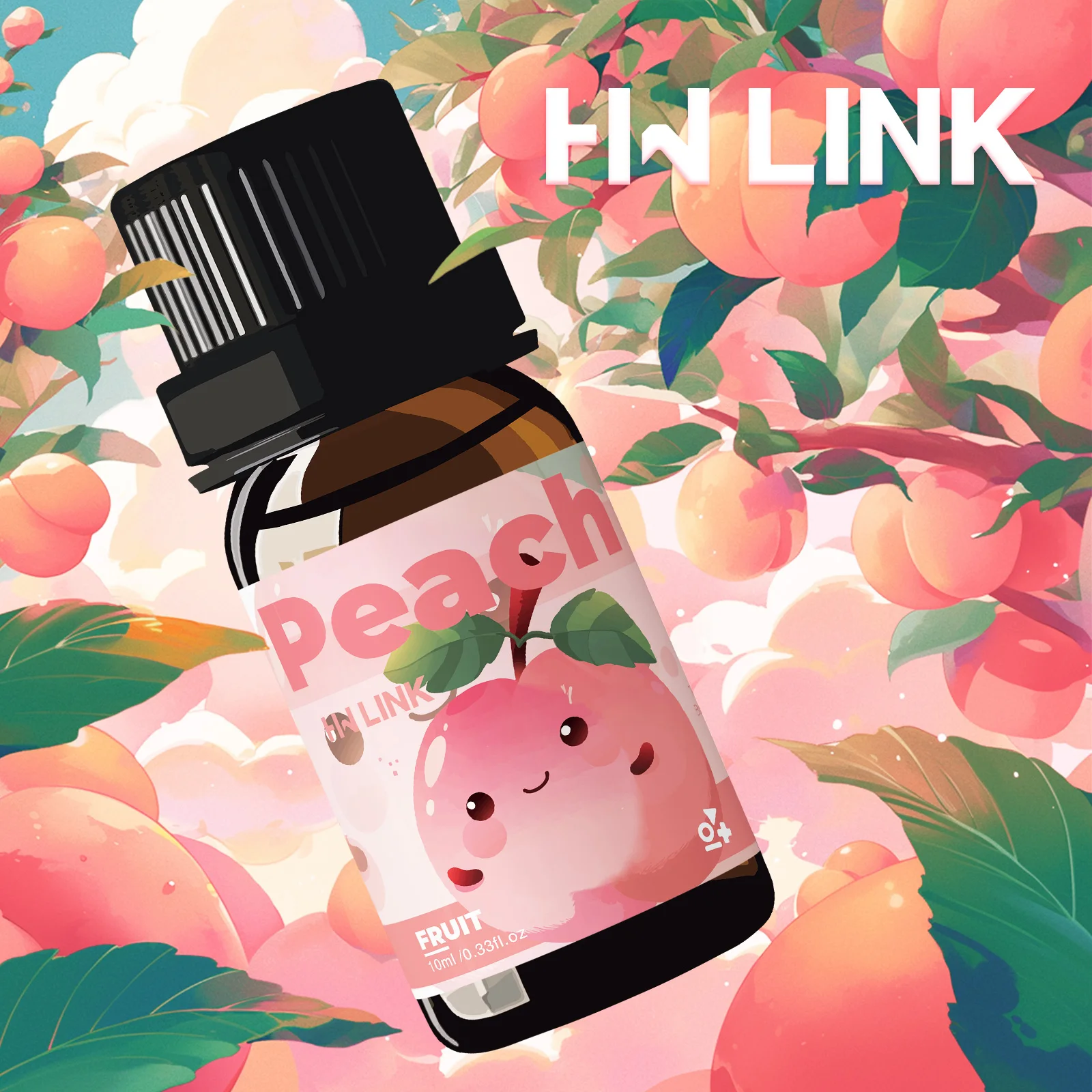 

Peach Essential Oils Peach Perfume Makeup 10ml For Candle, Soap Making, Aromatherapy, Diffusers, Home Care,Skincare Gift