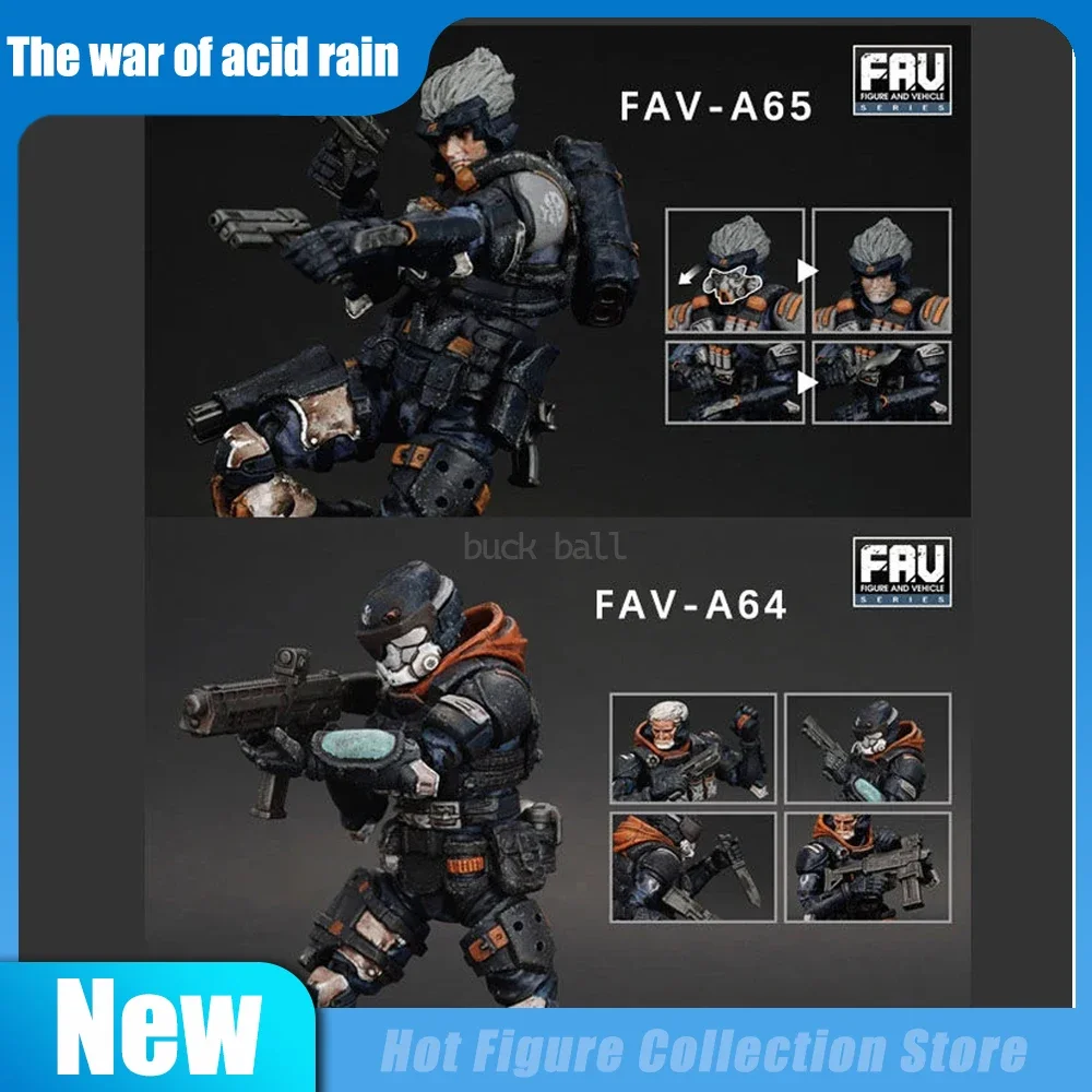 

Acid Rain Figures Fav-A64 Figure A65 Figurine The War Of Acid Rain Action Figure 1/18 Joint Movable Model Pvc Statue Doll Gifts