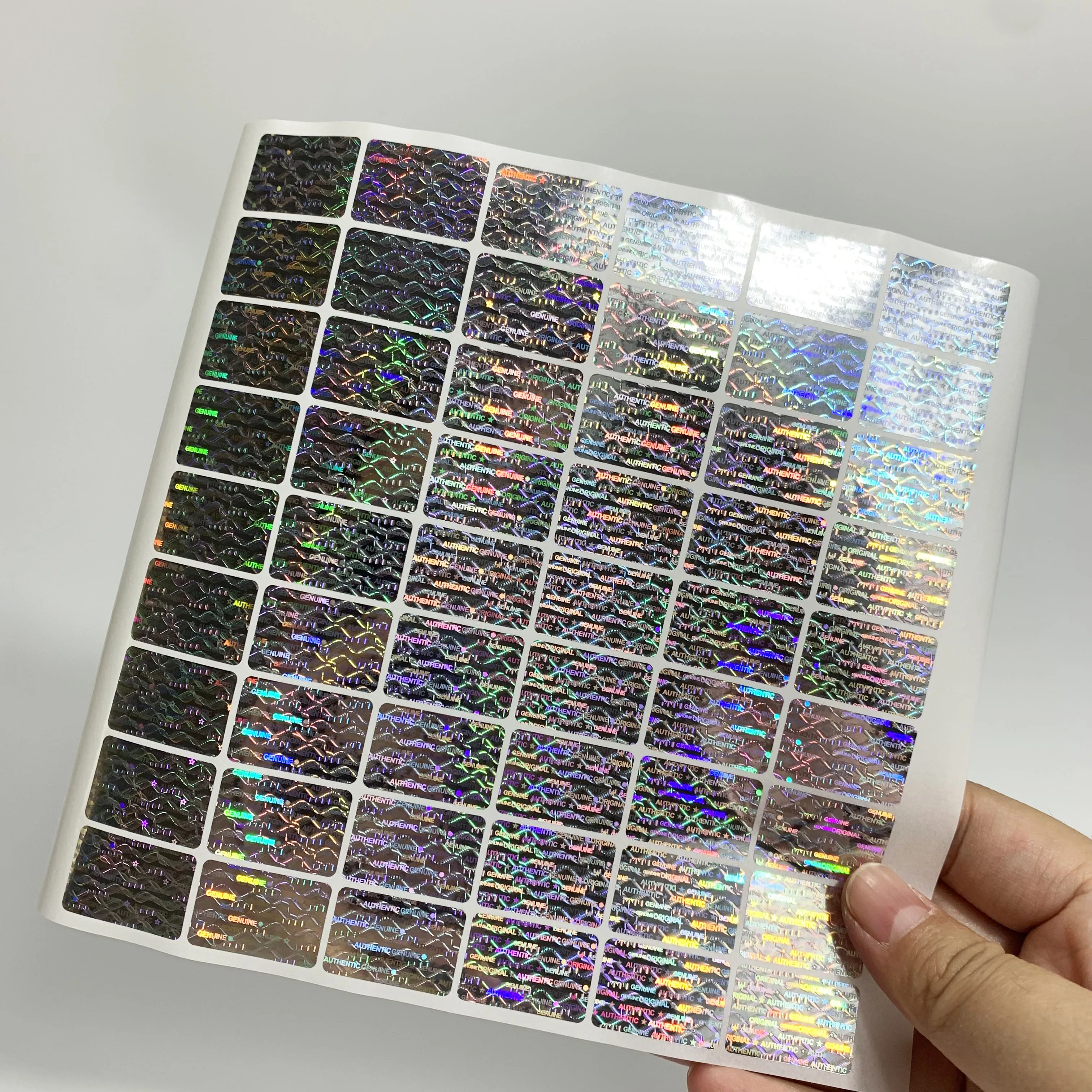 270 шт./540 шт. серебряная голографическая защитная наклейка, оригинальные лазерные защищенные от несанкционированного доступа подлинные уплотнительные наклейки для подарочной упаковки