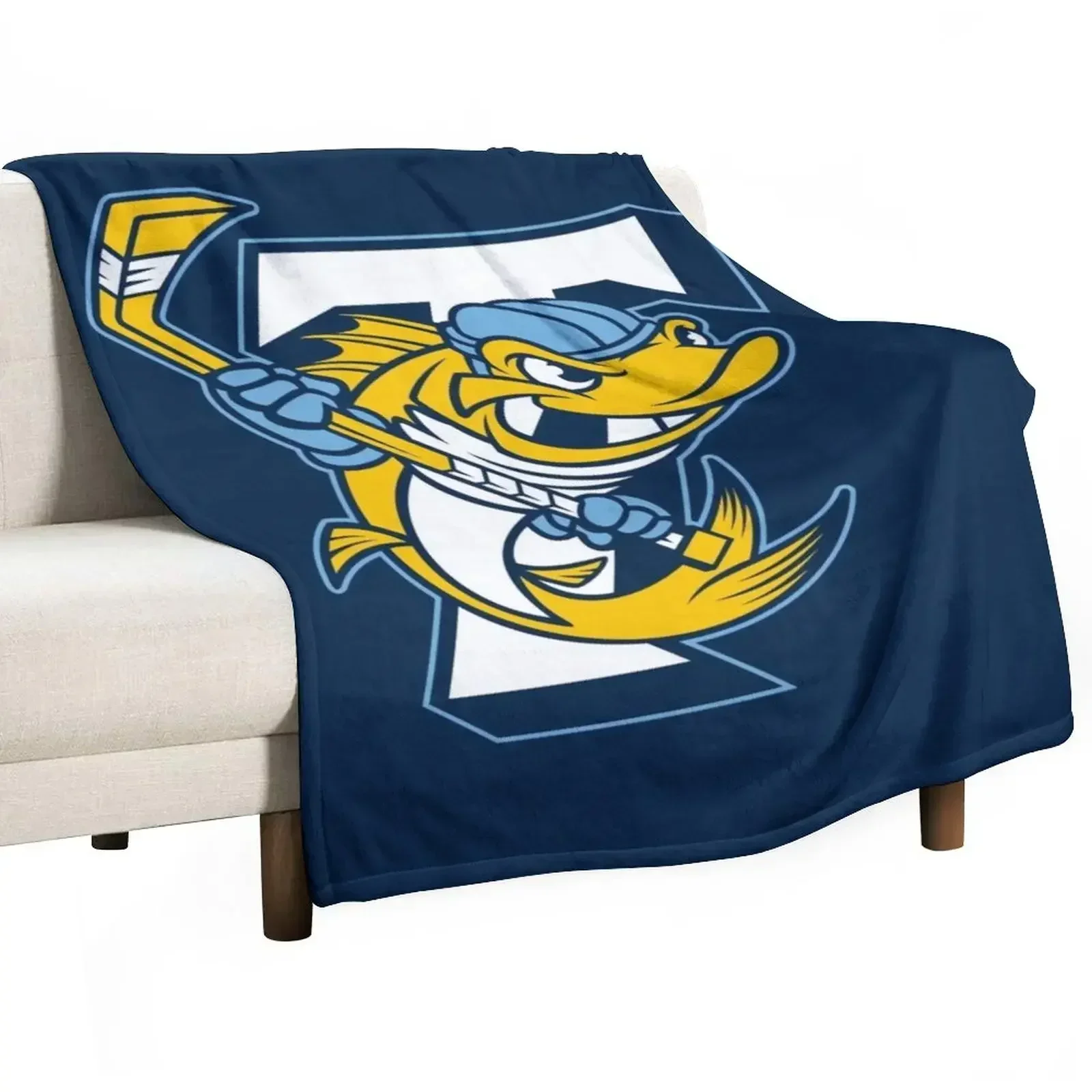 Toledo Walleye Throw Blanket Single Tourist Flannels Loose Blankets