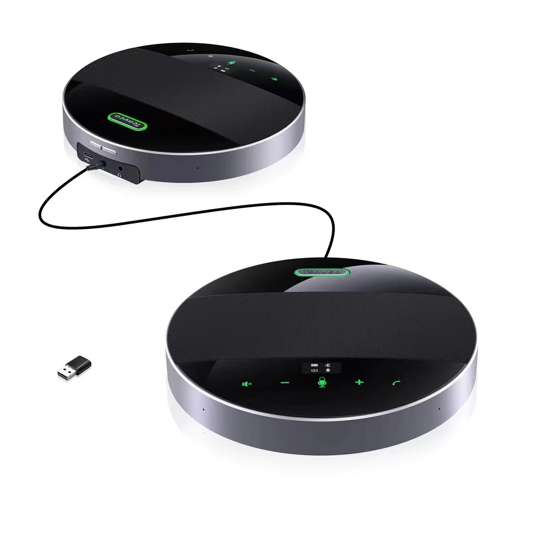 Smart Microphone TEVO-M5BEX USB//Wireless/3.5mm Jack Omni-directional Video Conference Speakerphone