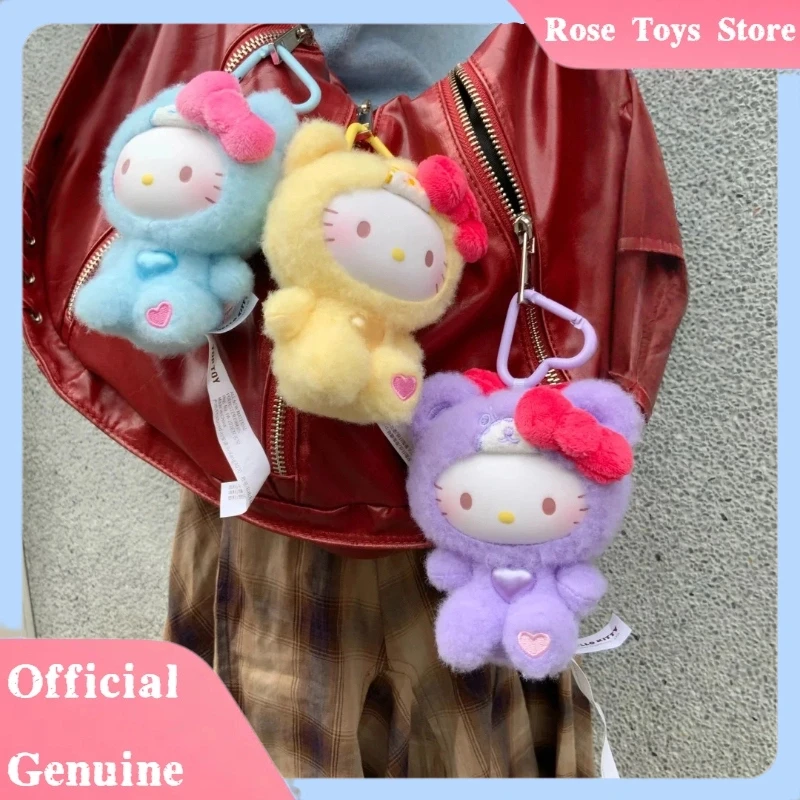 

Оригинальные игрушки Hellokitty, пижамы Тедди, серия, слепая коробка, милая аниме-фигурка, виниловый кулон, коллекция Mystery Box, детский подарок-сюрприз