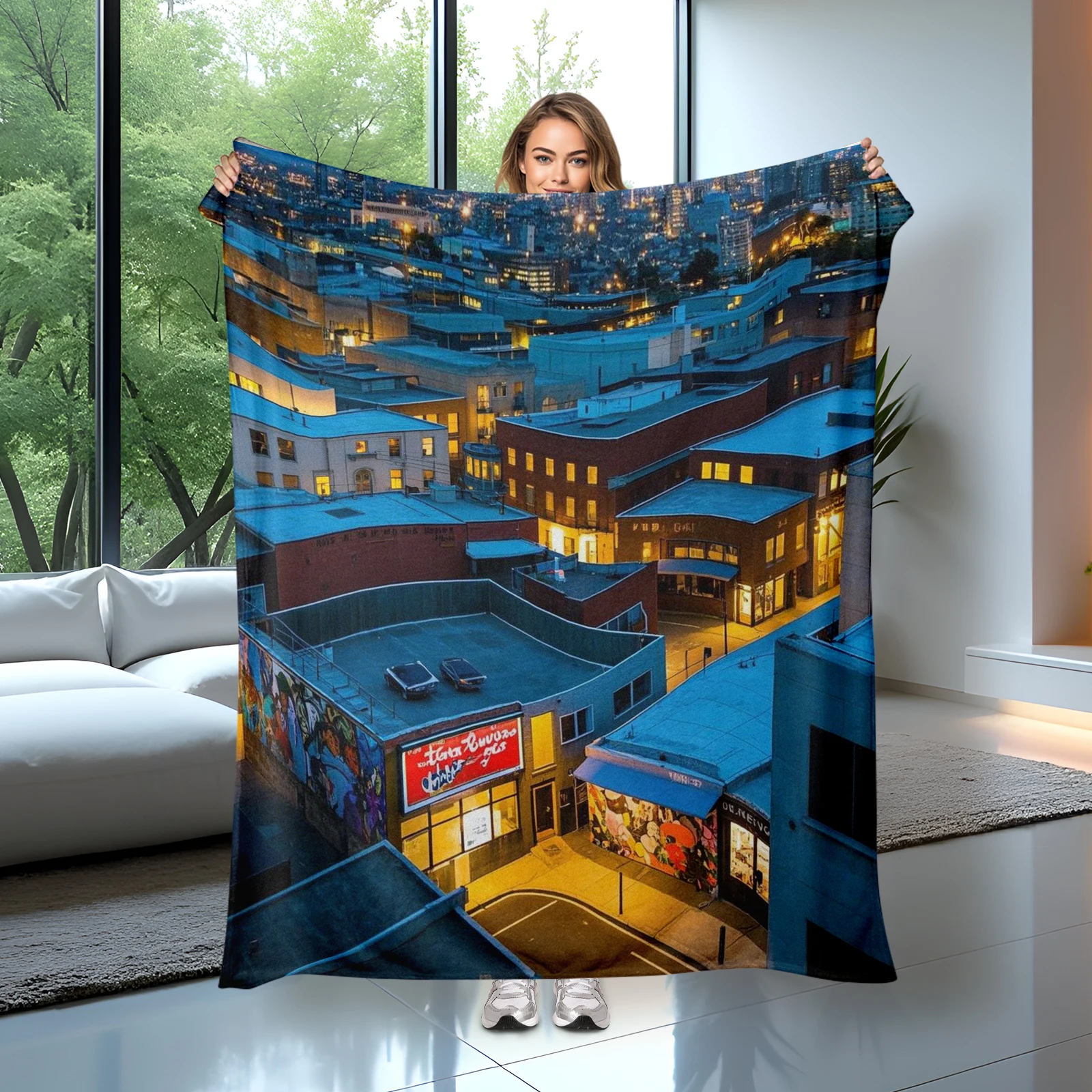 Inspired By Seattle Pike Place Market This Blanket Merges Bustling Atmosphere With Cozy Comfort