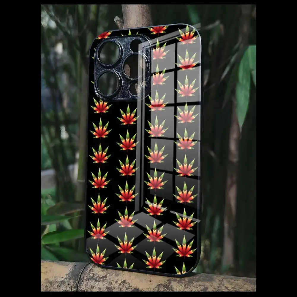 Weed Leaf Pot Kush 420 Smoke For OPPO A 55 54 One Plus 8T 92s A93s A94 95 8 9 7 Pro FindX3 X5PRO RENO4 RENO7 Reno4se 5F 6Z Glass