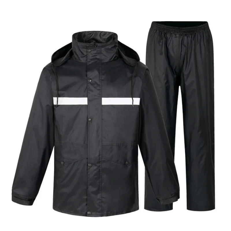 Imperméable de coulée avec logo personnalisé, pantalon de pluie imbibé, trafic, assainissement, patr