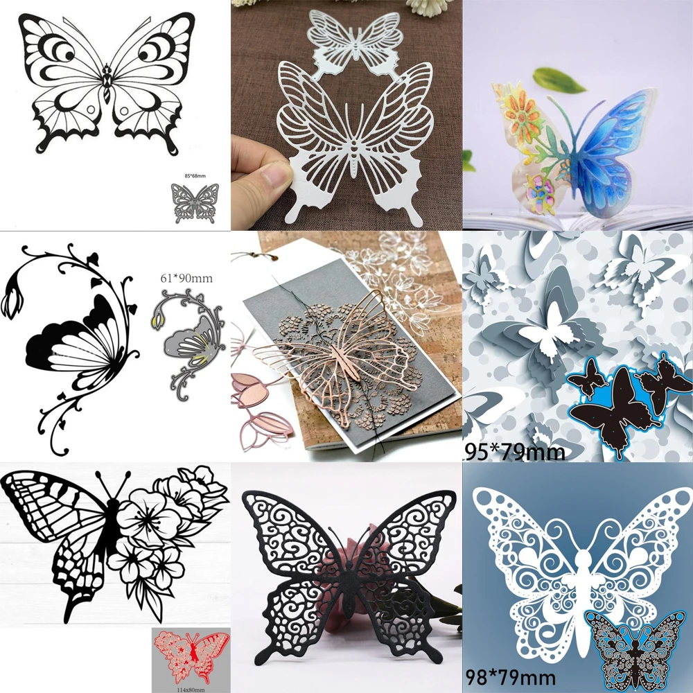 Schmetterling Metall Stanzformen Scrapbooking Form Schablone Die Cuts Kartenherstellung DIY Handwerk Prägung Neue Stirbt für die Kartenherstellung