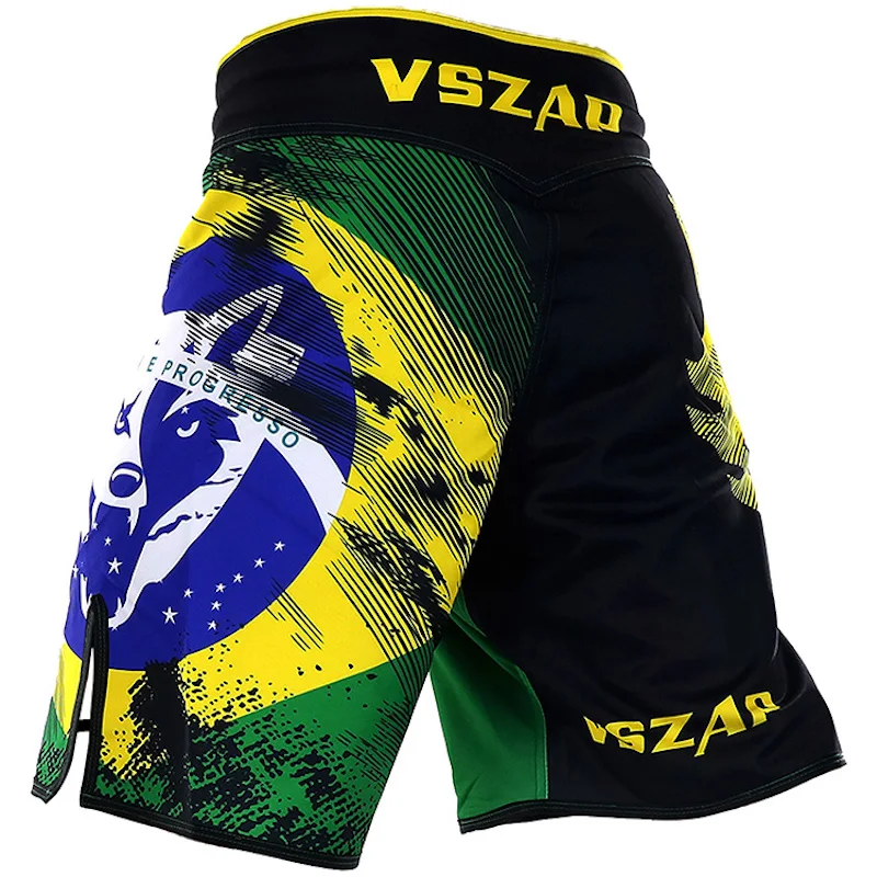 VSZAP MMA Kampfshorts für Herren Langlebige Trainingsshorts Grappling Boxen Kickboxen BJJ No Gi Sparring Workout Kampfshorts – Detail 16