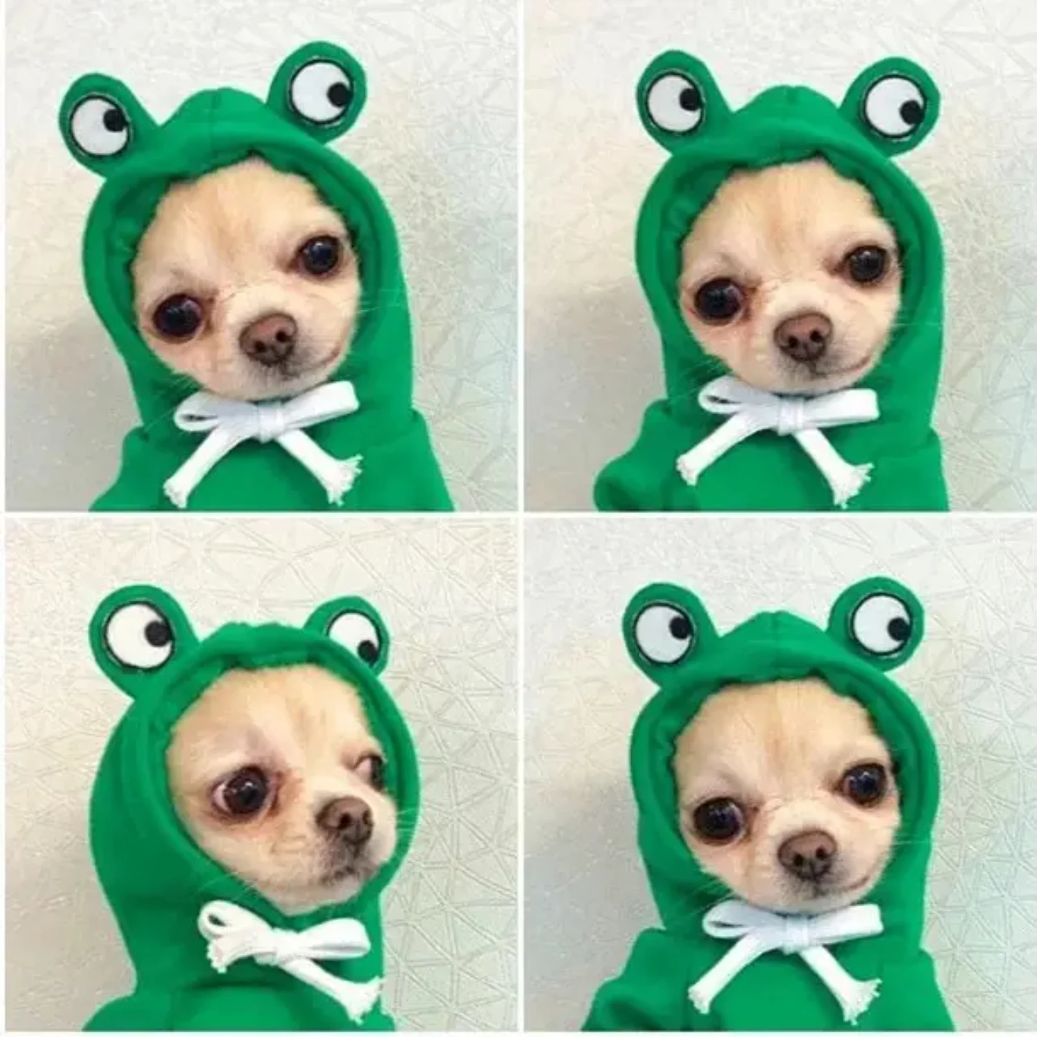 Autumn/winter Dog Sweatshirt  Small To Medium Dogs Big Eyes Frog Design Scratch-resistant Fleece Clothing