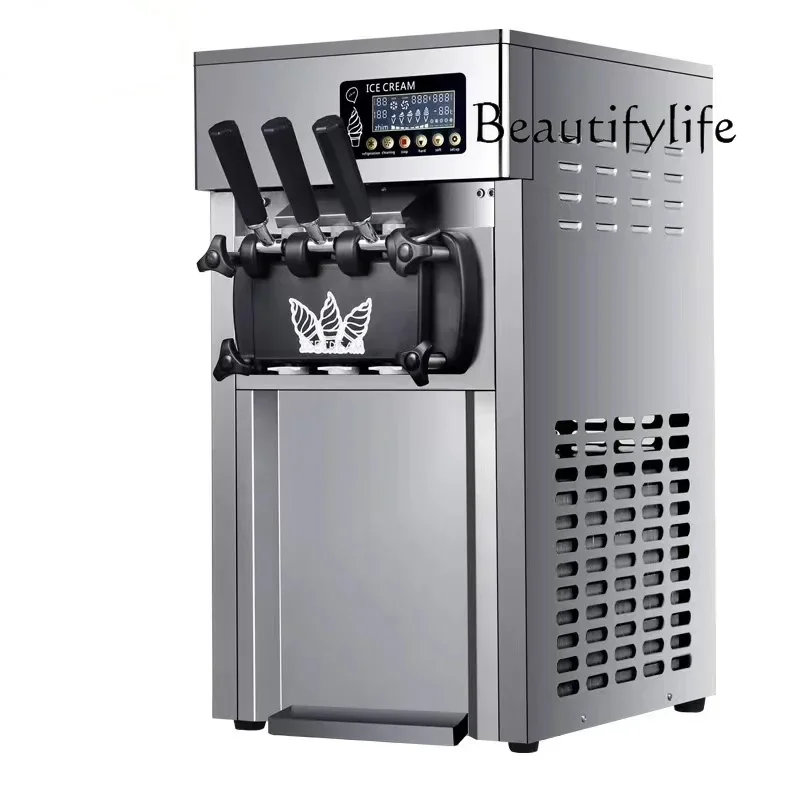 110V Volt Ice Cream Machine Commercial Desktop Automatic Cone Ice Cream Machine Soft Ice Cream Machine