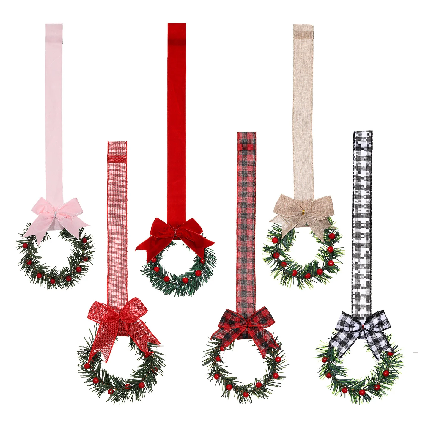Kitchen Appliances Cabinet - 1-10PCS Christmas Kitchen Cabinet Wreaths for