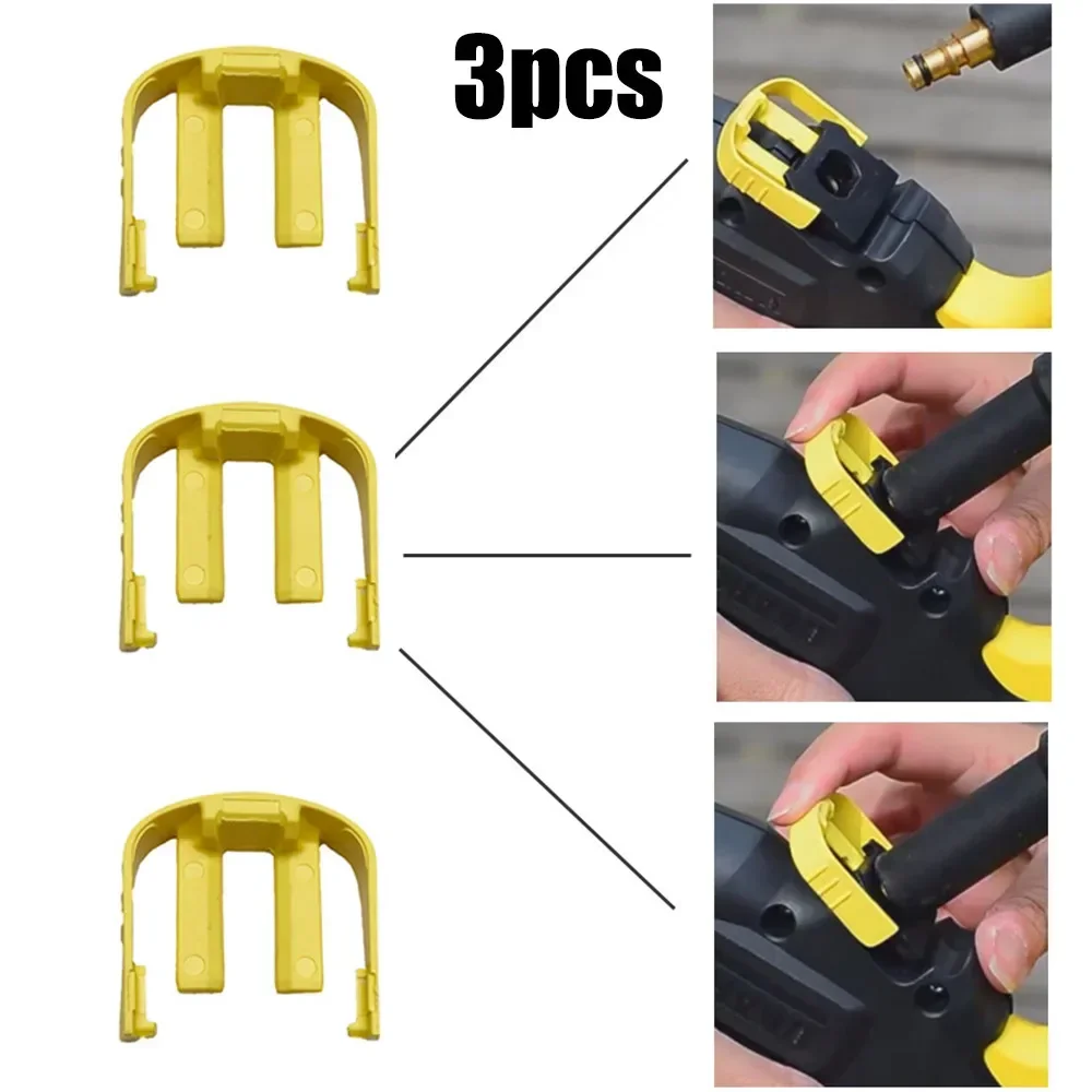 3PCS C Clip Quick Connector For K2 K3 K7 Car Home Pressure Power Washer Trigger Replacement Yellow Buckle Snap Ring