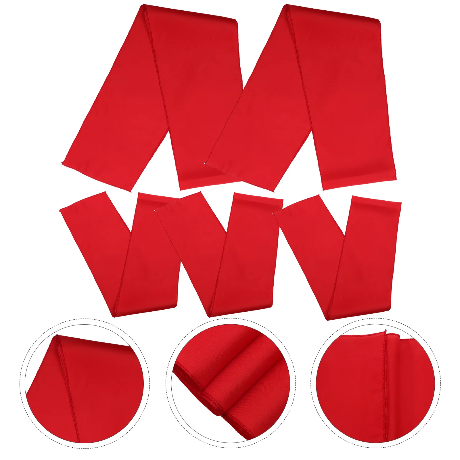 

5pcs Table Runner Dining Table Home Decor Wedding Party Birthday Decoration Festive Tablecloth Rectangle Round Tables Reusable