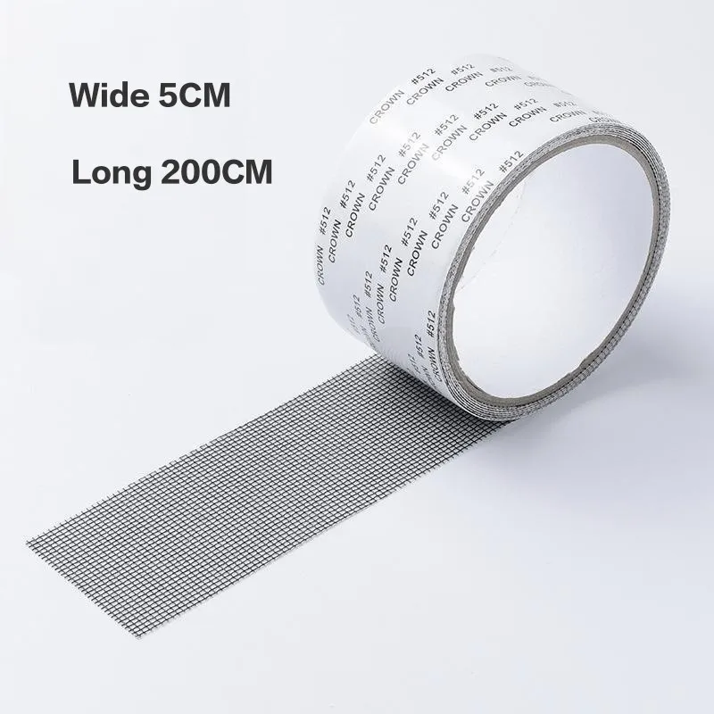 شريط شبكي قوي مقاوم للماء ذاتي اللصق لإصلاح شاشات النوافذ، تغطية الثقوب والتمزقات، مكافحة الحشرات، شبك البعوض، إصلاح الأبواب، رقعة متينة، سهل الاستخدام، جودة عالية، لاصق قوي، حماية فعالة، إصلاح سريع للنوافذ والأبواب.