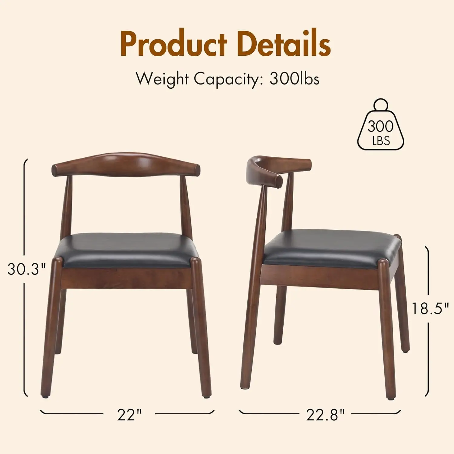Thumbnail 3 - #4 Trending Solid Wood Dining Chairs Right Now