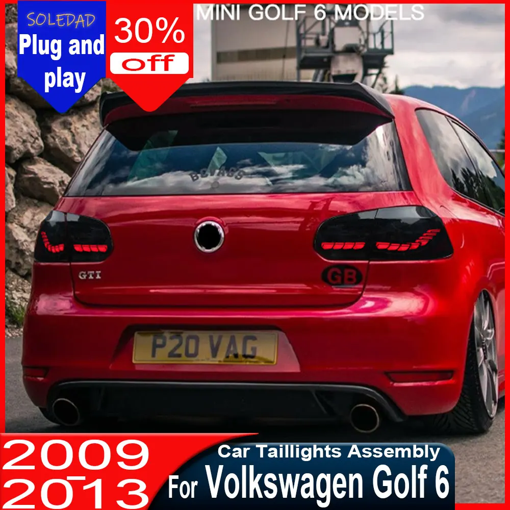 

Car Taillights For VW Golf 6 MK6 2008-2013 R20 Upgrade LED Tail Lamp Dynamic Turn Signal Light Car Taillights Assembly
