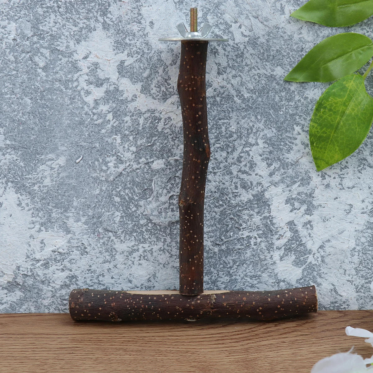 

T Shape Bird Stand Rack Natural Wood Perch Eco Friendly Durable Safe for Birds Parrot Branch Perches Bird Stand Rack