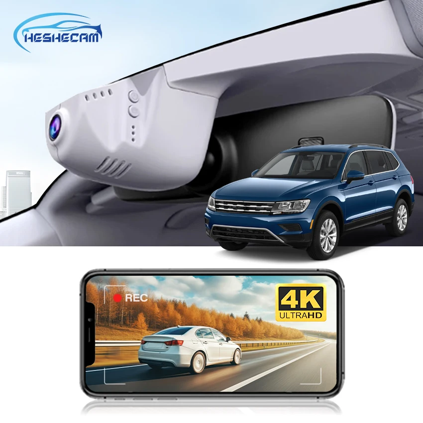 

HESHECAM 4K OEM Look Dash Cam For VW Tiguan MK2 (2016-2024), Wifi Car DVR Camera with Night Vision & APP Control For Volkswagen