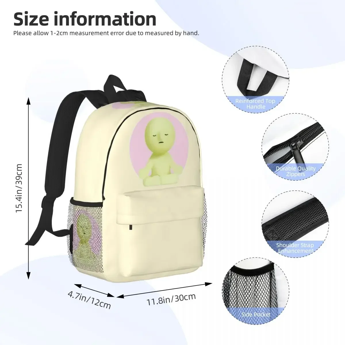 حقيبة ظهر Smiski رائجة البيع Daypack سعة كبيرة للأولاد والبنات حقيبة كتب حقائب كتف للرجال والنساء حقيبة مدرسية للأطفال