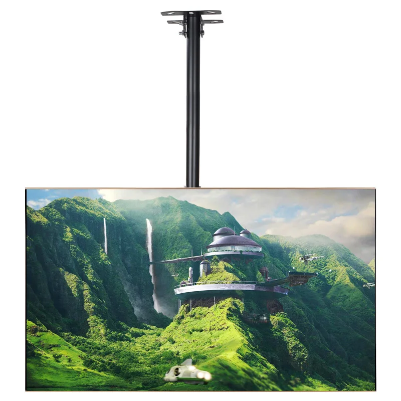 HILLPORT TV Ceiling Mount Full Motion Free Lifting LCD LED Tilt Stand Telescopic TV Roof Bracket Holder Soporte 26-55