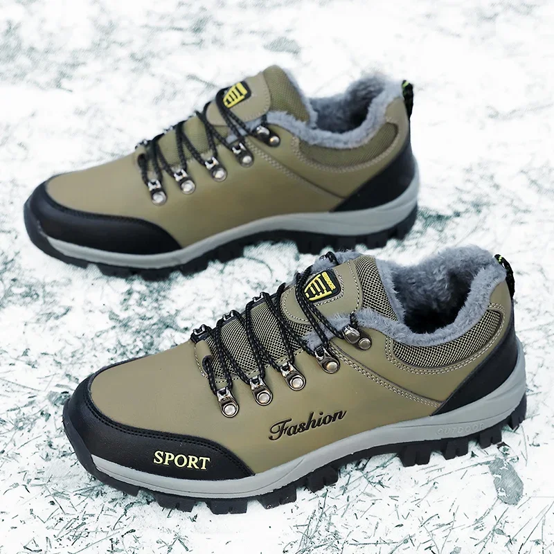 Hoge kwaliteit heren snowboots Mode waterdichte casual sneaker Plus katoenen warme wandelschoenen Outdoor werkschoenen voor herenlaarzen