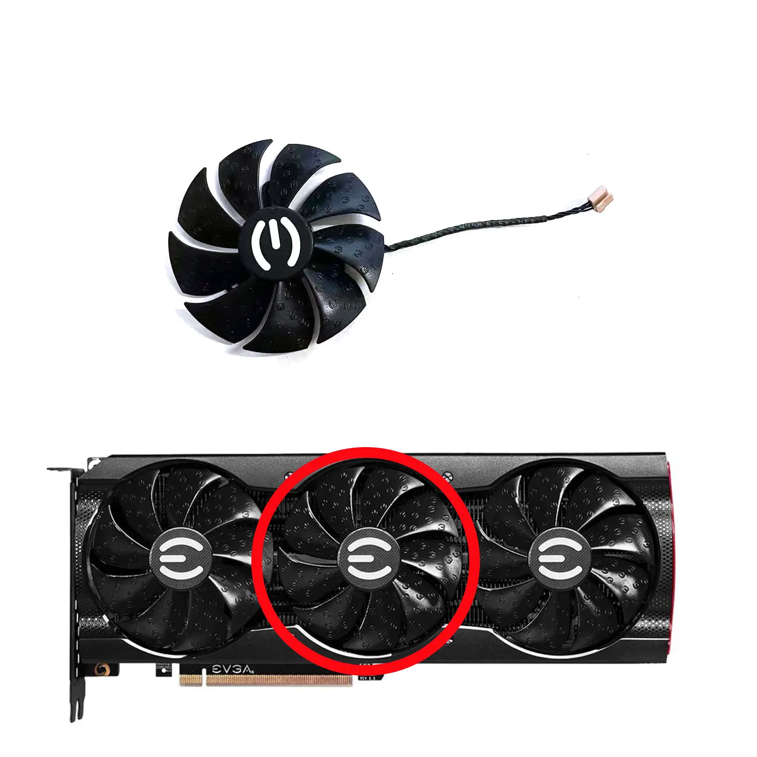 Brand new original 87MM PLA09215S12H Voor Evga Rtx 3070 3080 3090 Xc3 Black Gaming Rtx 3080 Ti Xc3 Gaming Cooling Graphics Fan