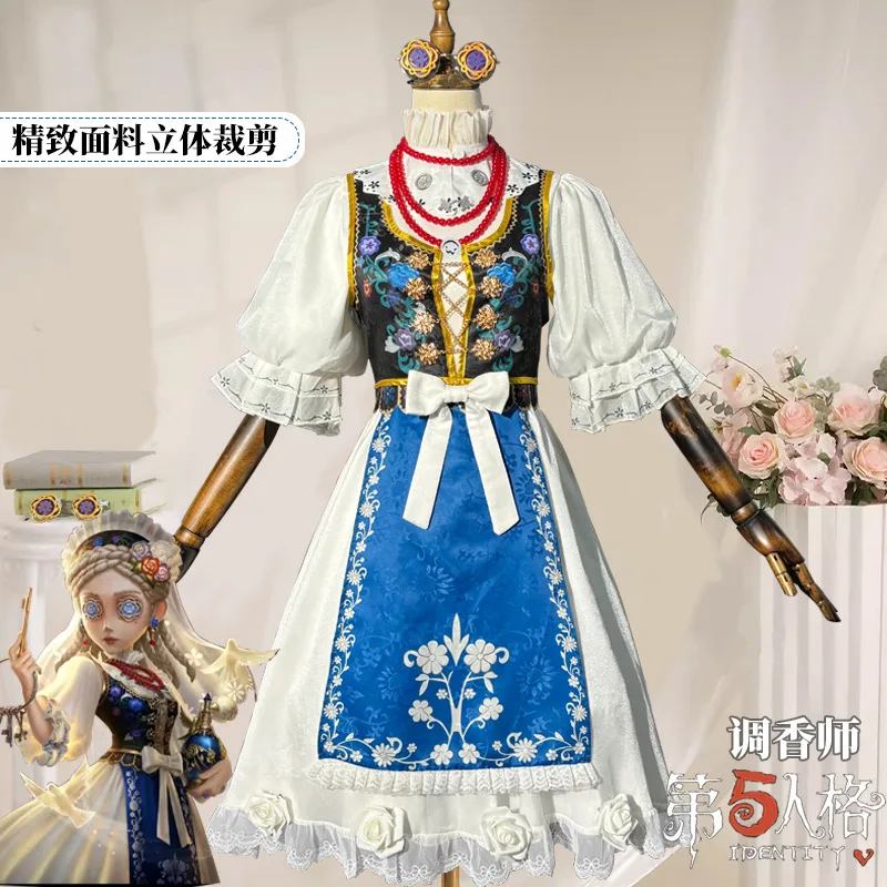 Disfraz de Cosplay de la Personaje Vera Nair (Judith la Paloma) del Juego Identity V, Vestido Retro Lolita para Halloween