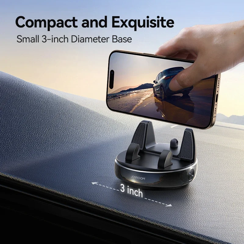 Joyroom Dashboard Car Phone Holder One-Handed Operation Car Navigation Holder 360° Rotation Car Phone Mount For 4.7-7'' Phones