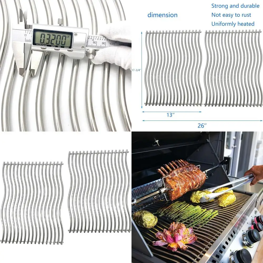 

Stainless Steel 2 Wave Cooking Grids Replacement Parts for Gas Grills - S83011 Style