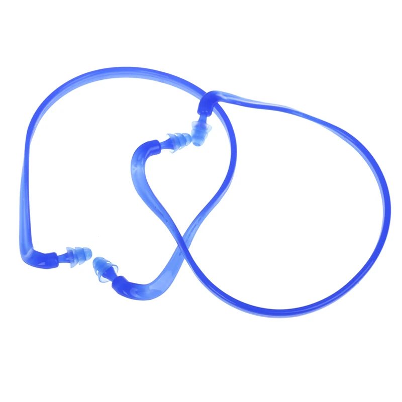 1Pcs Noise Reduction Earplugs Swim Reusable Hearing Protection Earmuff Silicone Corded Ear Plugs Ears Protector