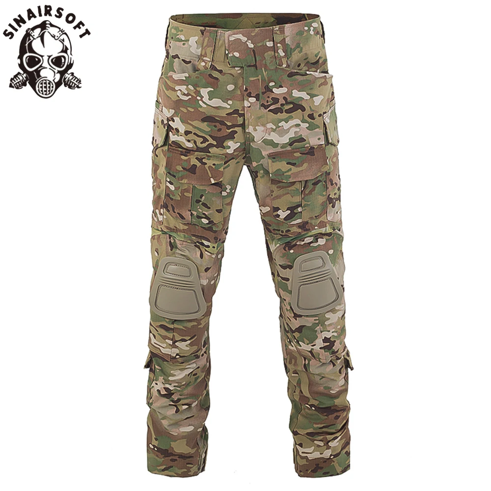 

SINAIRSOFT Tactical G3 Tactical Pants Camo Pants Militar Hunting Multi-camo Genuine Mens Duty Cargo Trousers Shooting