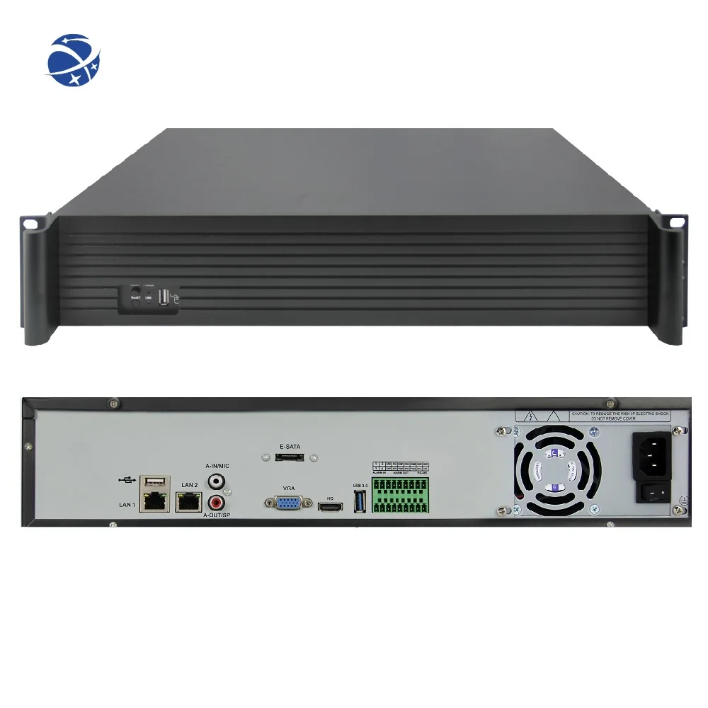 Industrial Professional 64 Channel 4K 8mp H265 AI Project NVR with RAID 0 1 5 6 10 and 9TB HDD SATA Slot