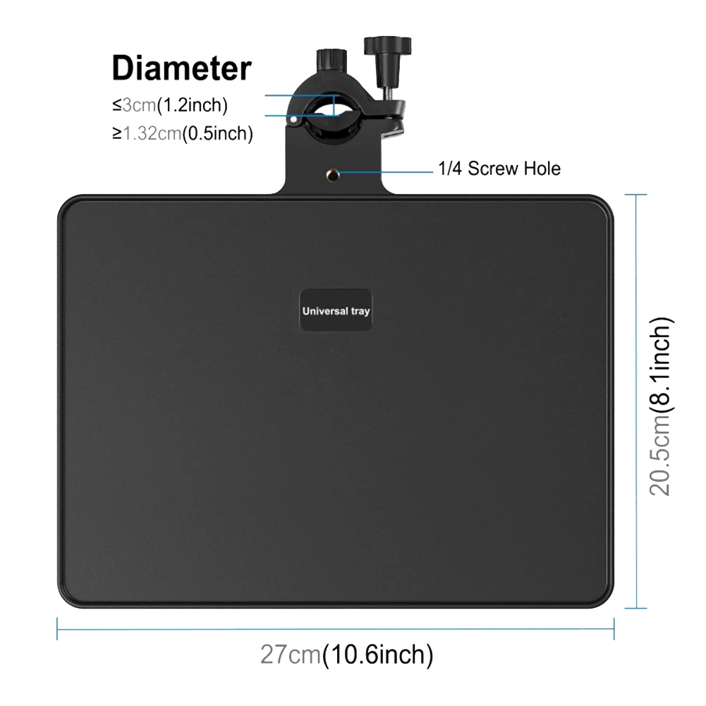 Sound Card Tray Phone Holder Microphone Stand with Phone Clip Suitable for Live Tripod Bracket Accessories-27X20.6Cm