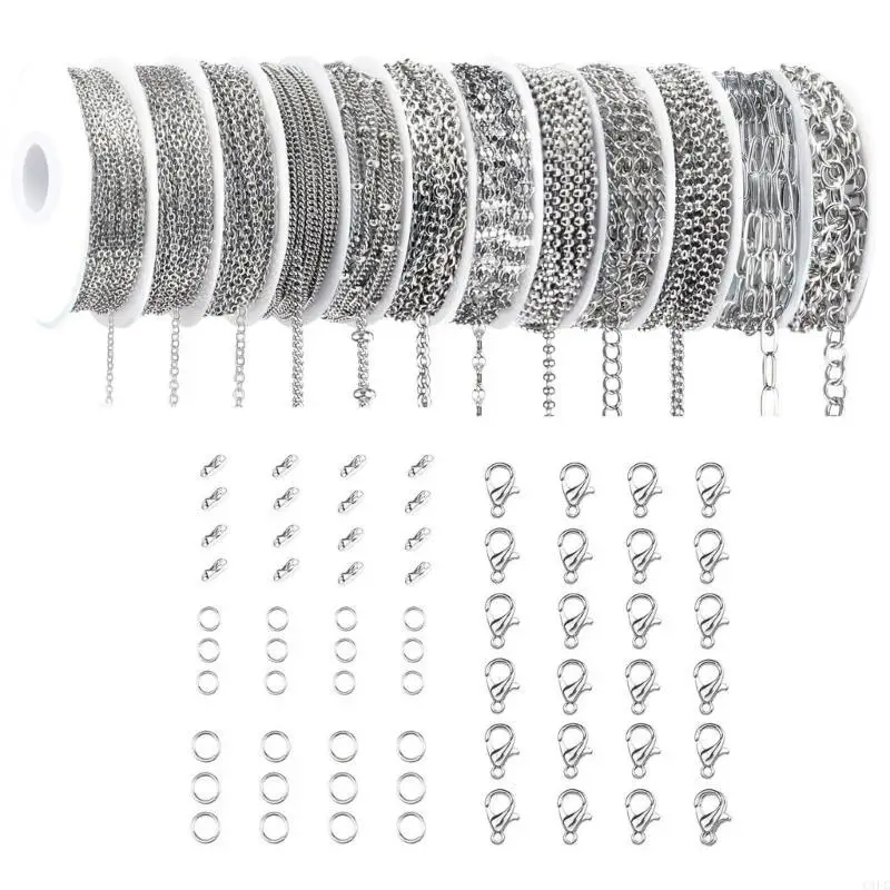  Multipurpose Sturdy Stainless Steel Chains Multipacks Smooth Designs Comfortable Wear for All Occasions Daily Use