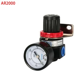 AR2000 G1/4'' Air Control Compressor Pressure Relief Regulator Valve with Fitting